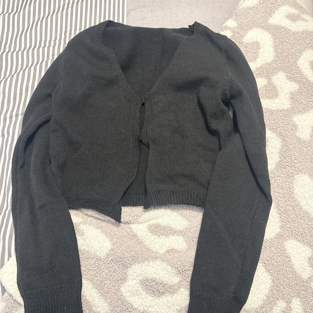 Women's Black Cardigan Sweater